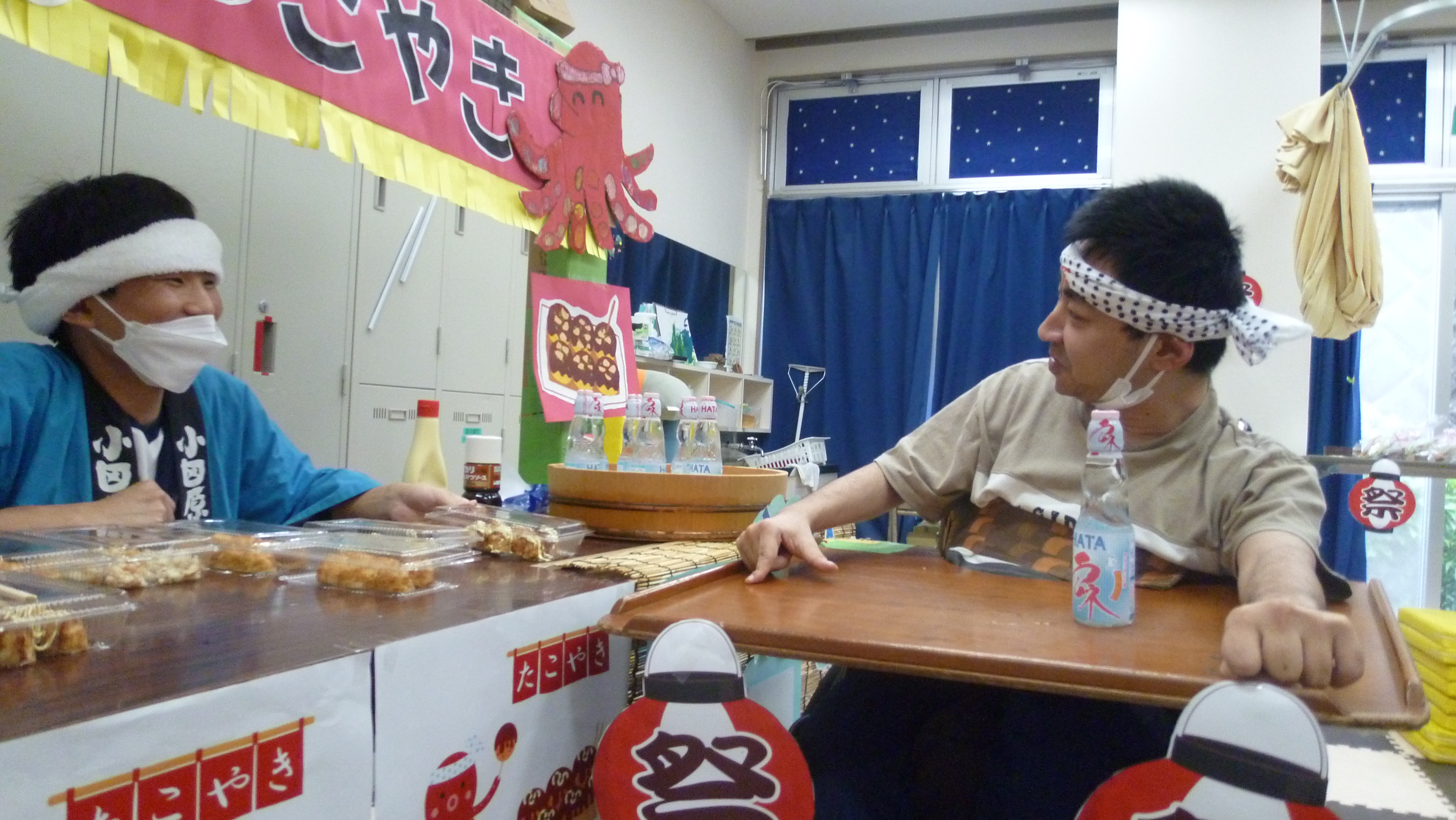 つばき夏祭り！「ふるちゃんたこ焼き　おいしいよ！」
