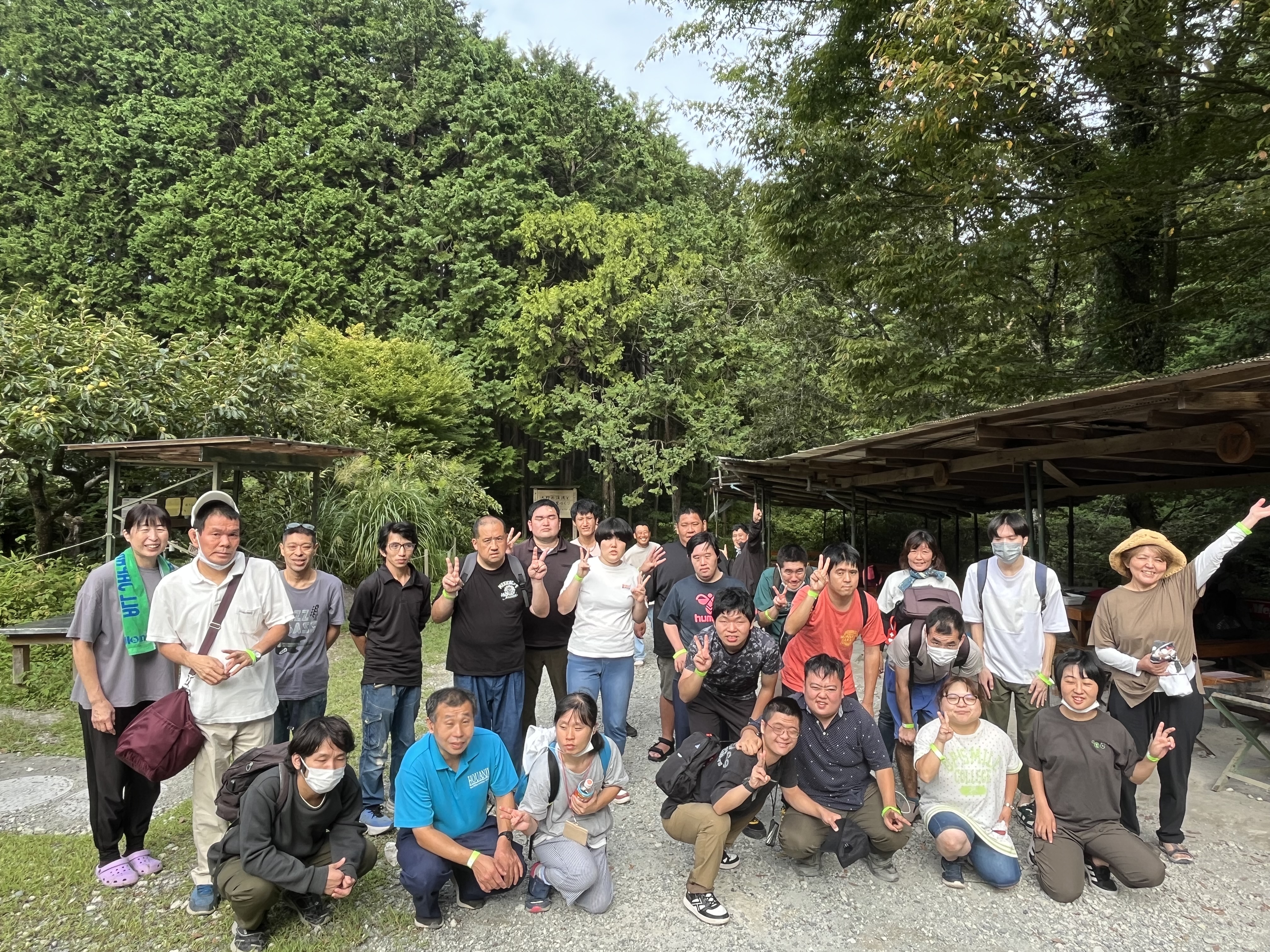 作業棟みんなでバーベキュー！　峯自然園