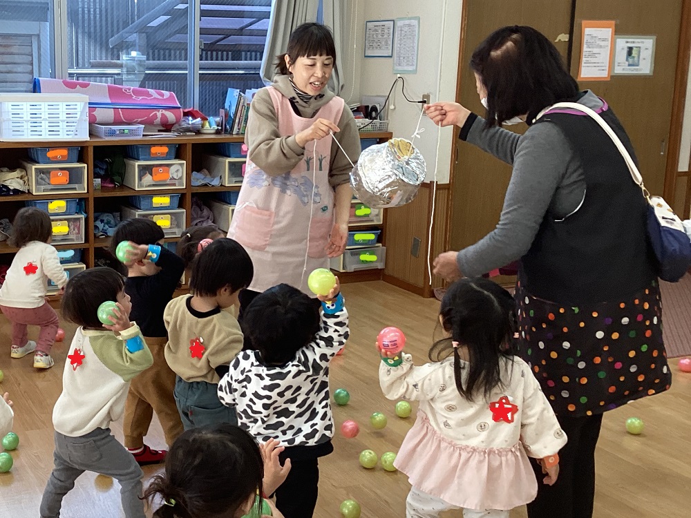 豆まき会をしたよ！