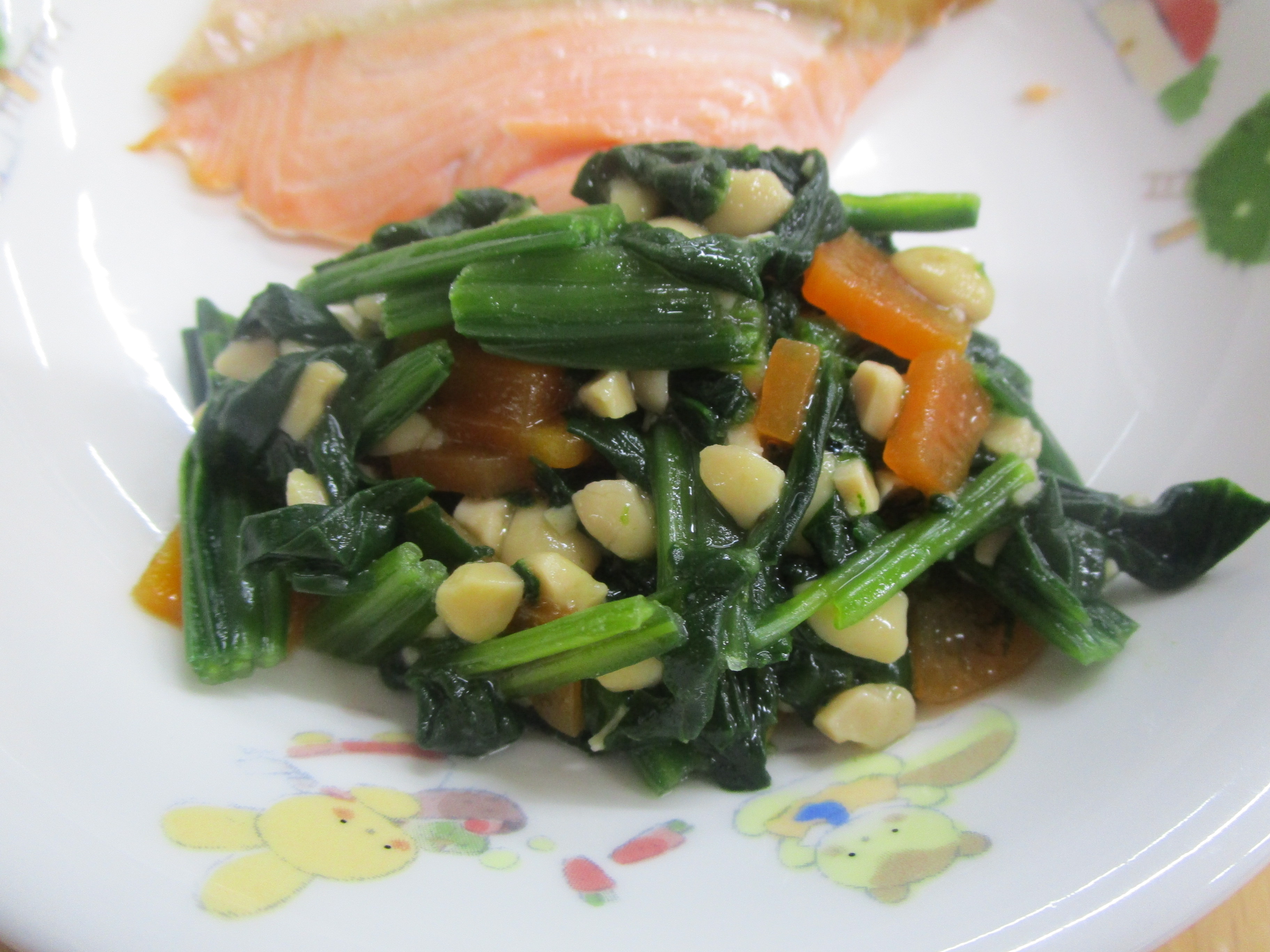 ほうれん草と納豆和え